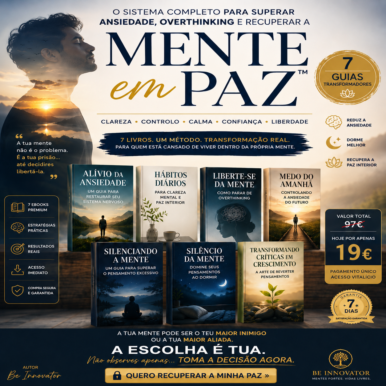 Bundle dos 7 ebooks Método Mente em Paz